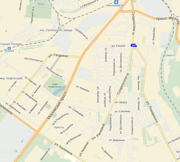 улица Гоголя к Московскому проспекту разворот на улицу Гоголя