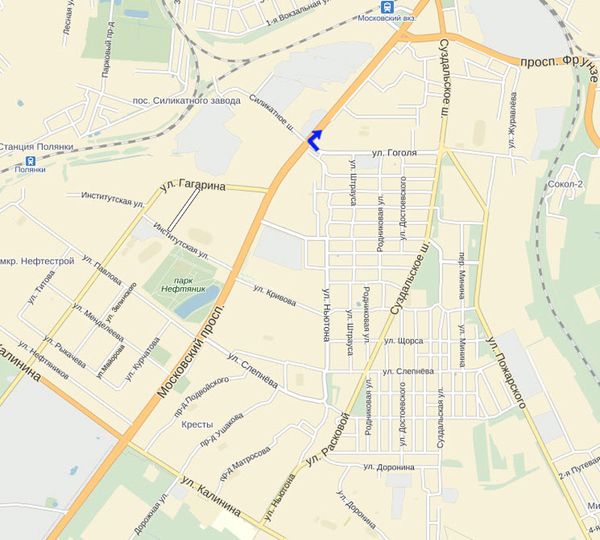 улица Гоголя правый поворот на Московский проспект